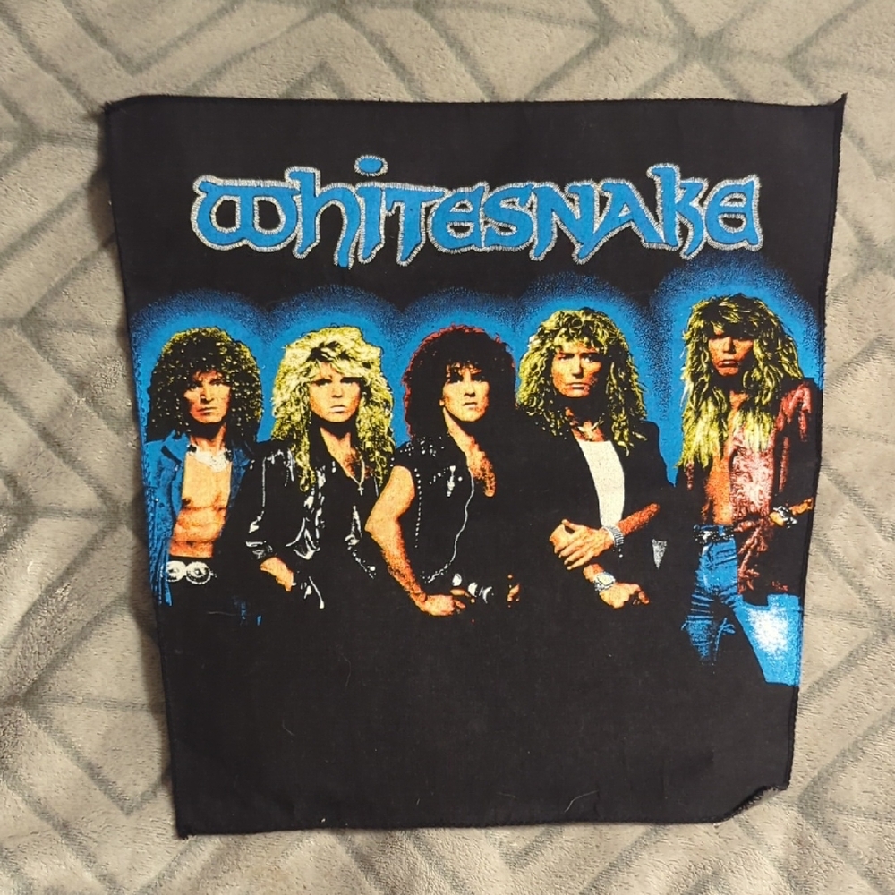 NOS vintage Whitesnake back patch jacket 80s original rock‎ band tour concert